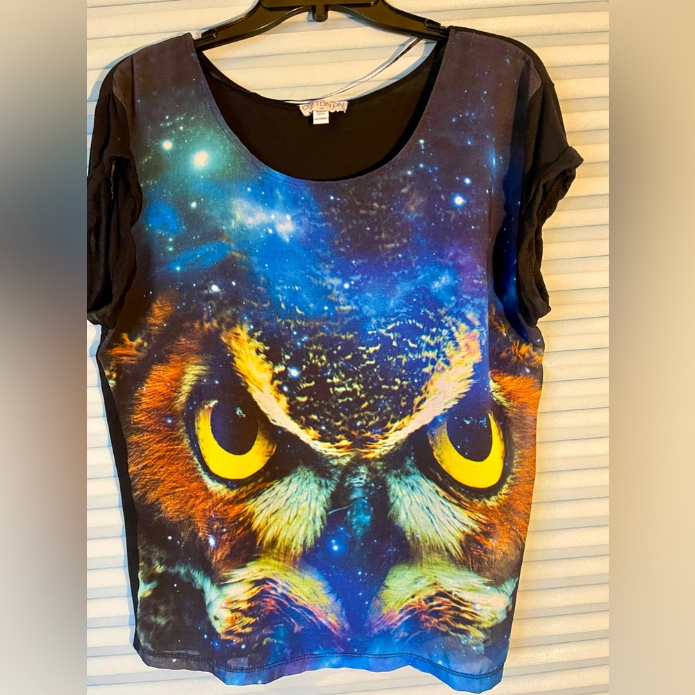 Cotton On Sheer Owl Blouse